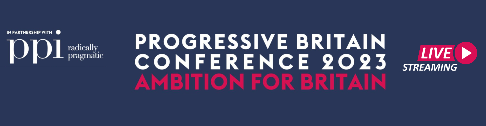Progressive Britain Livestream Banner
