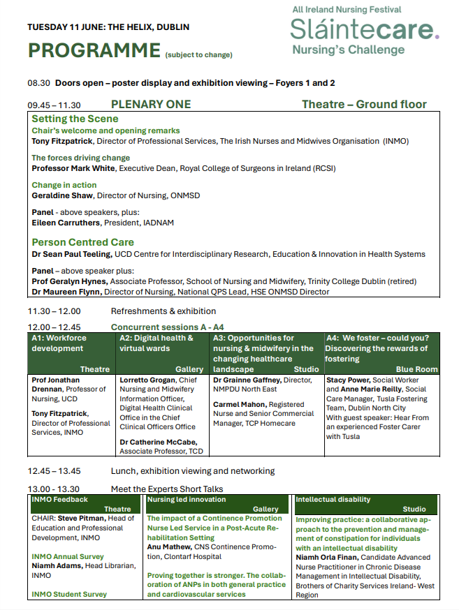 Slaintecare 2024 - Programme 1